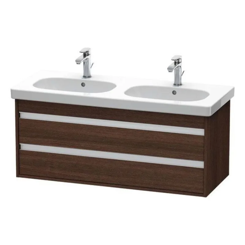 Mega Sale Duravit Ketho 45" x 19" x 18" Two Drawer Wall-Mount Vanity Unit in Chestnut Dark