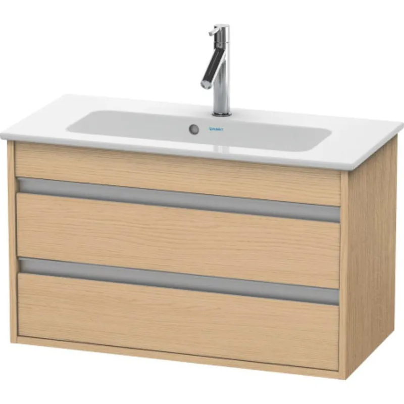 Top Pick Duravit Ketho 31" x 19" x 15" Two Drawer Wall-Mount Vanity Unit in Natural Oak