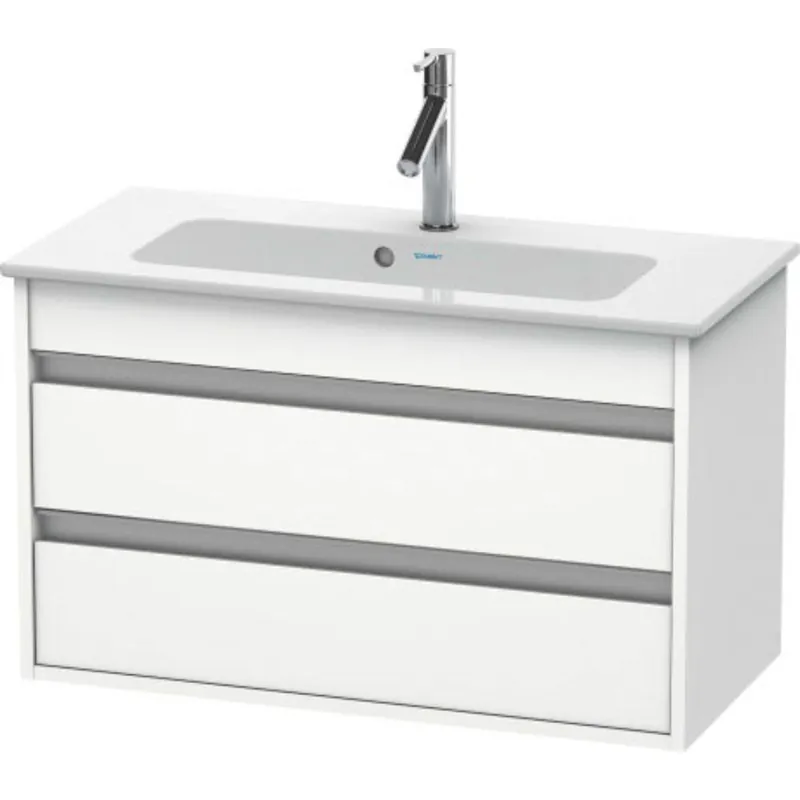 Duravit Ketho 31" x 19" x 15" Two Drawer Wall-Mount Vanity Unit in White Matt New Arrival