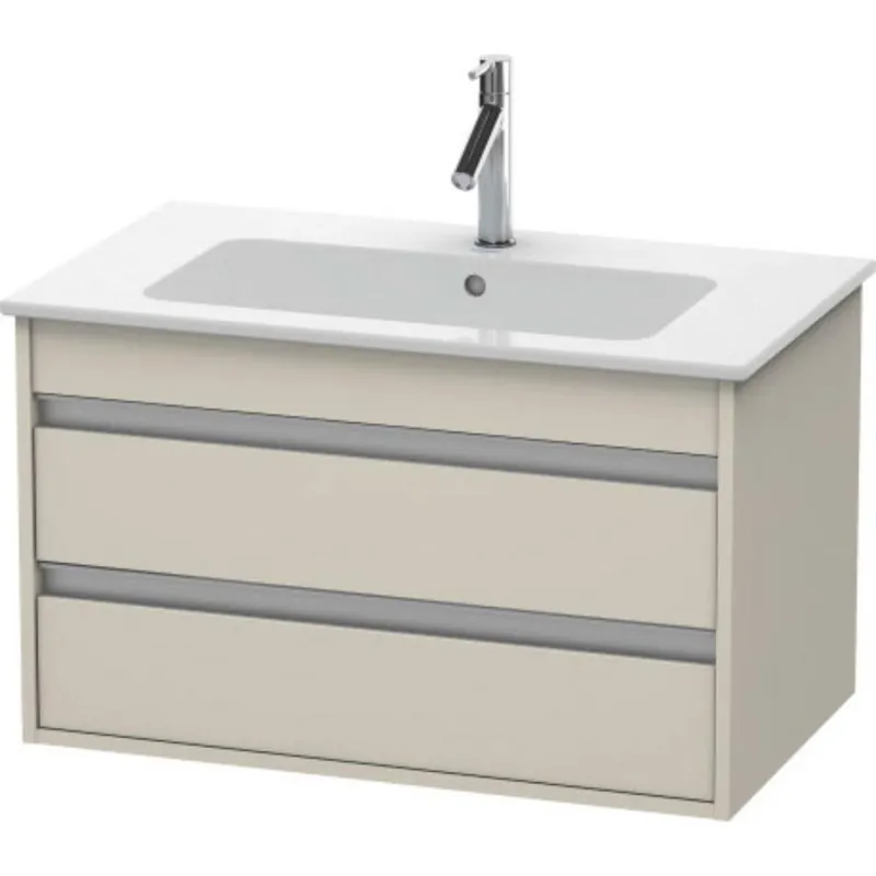 Duravit Ketho 31" x 19" x 19" Two Drawer Wall-Mount Vanity Unit in Taupe Matt Weekend Sale