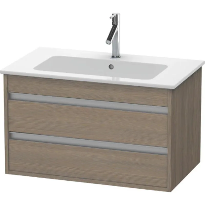 Fast Shipping Duravit Ketho 31" x 19" x 19" Two Drawer Wall-Mount Vanity Unit in Oak Terra