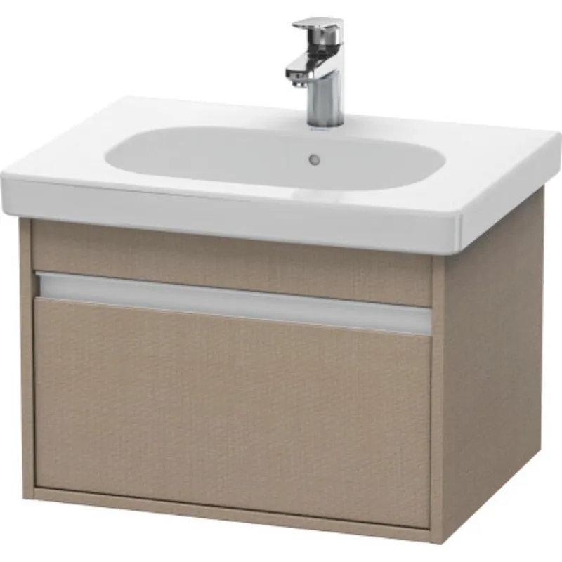 Duravit Ketho 24" x 16" x 18" One Drawer Wall-Mount Vanity Unit in Linen High Quality