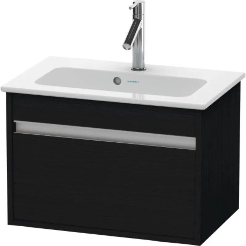 Duravit Ketho 24" x 16" x 15" One Drawer Wall-Mount Vanity Unit in Oak Black Get Yours