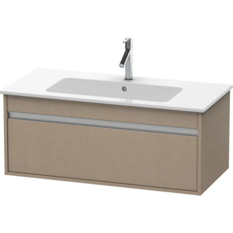 In Demand Duravit Ketho 39" x 16" x 19" One Drawer Wall-Mount Vanity Unit in Linen