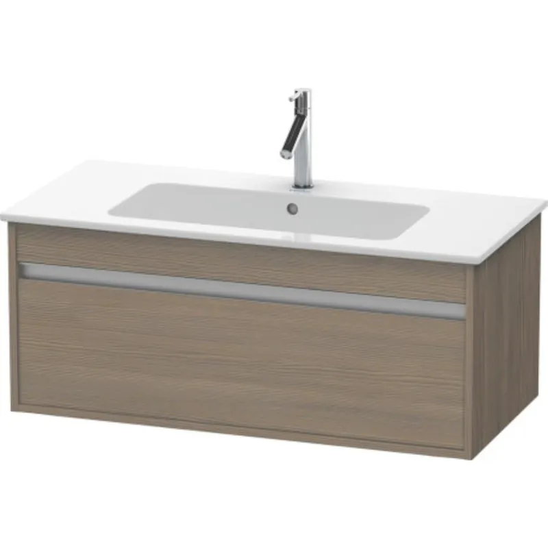Exclusive Offer Duravit Ketho 39" x 16" x 19" One Drawer Wall-Mount Vanity Unit in Oak Terra