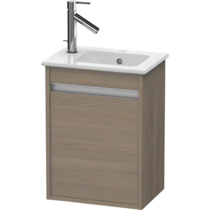 Duravit Ketho 16" x 22" x 11" Wall-Mount Vanity Unit With Right Hinge One Door Cabinet in Oak Terra Special Discount