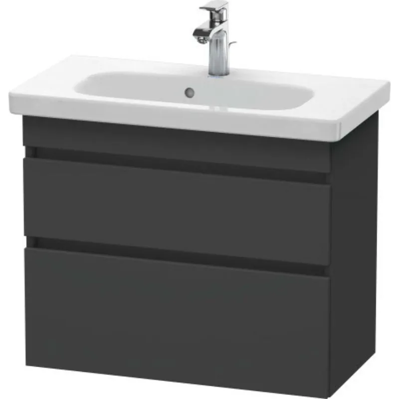 Duravit DuraStyle 29" x 24" x 14" Two Drawer Wall-Mount Vanity Unit in Graphite (DS649904949) Today Only