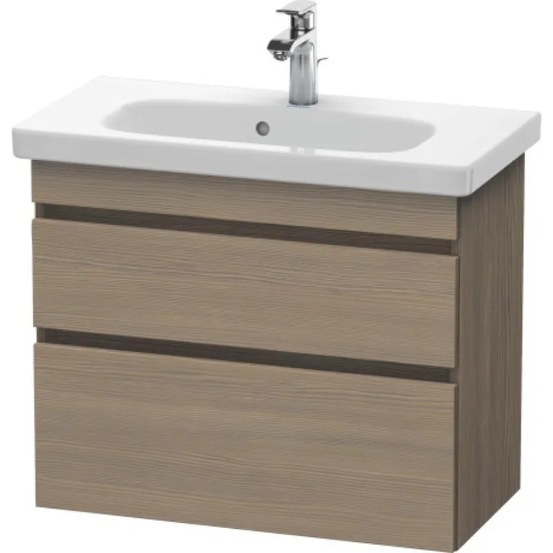 Duravit DuraStyle 29" x 24" x 14" Two Drawer Wall-Mount Vanity Unit in Oak Terra (DS649903535) Secure Checkout
