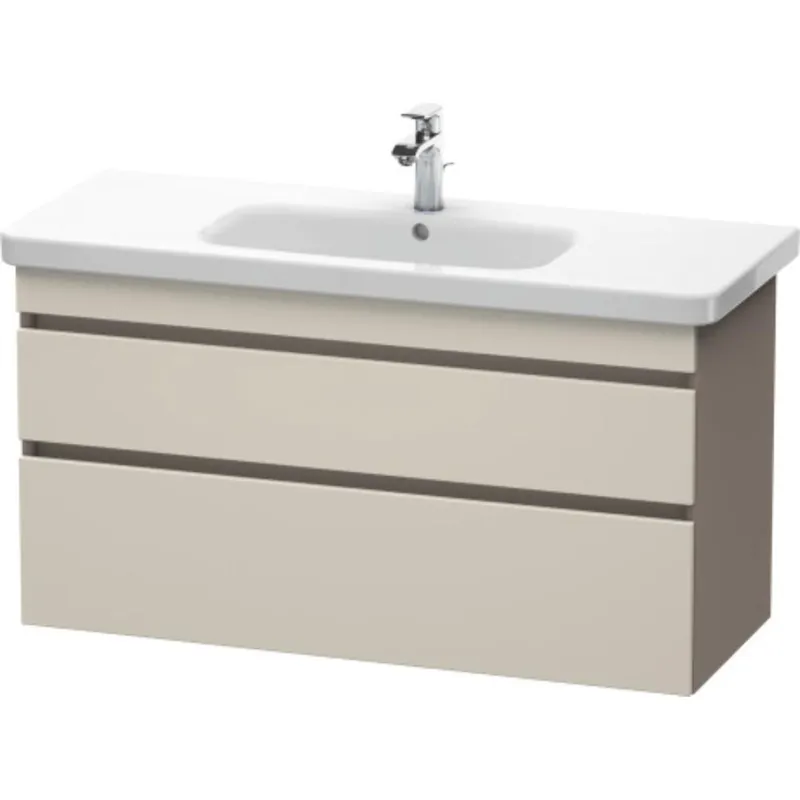 Duravit DuraStyle 44" x 24" x 18" Two Drawer Wall-Mount Vanity Unit in Taupe and Basalt (DS649509143) Discount