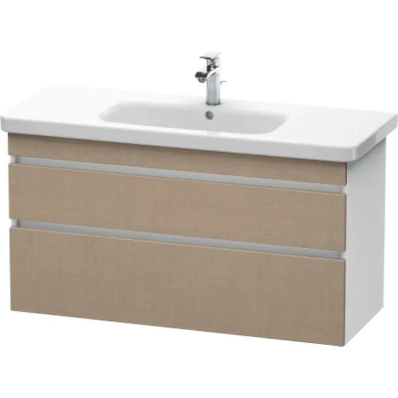 Duravit DuraStyle 44" x 24" x 18" Two Drawer Wall-Mount Vanity Unit in Linen and White (DS649507518) Latest