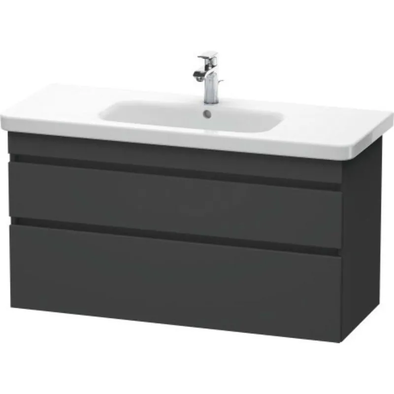 Duravit DuraStyle 44" x 24" x 18" Two Drawer Wall-Mount Vanity Unit in Graphite (DS649504949) Cheap