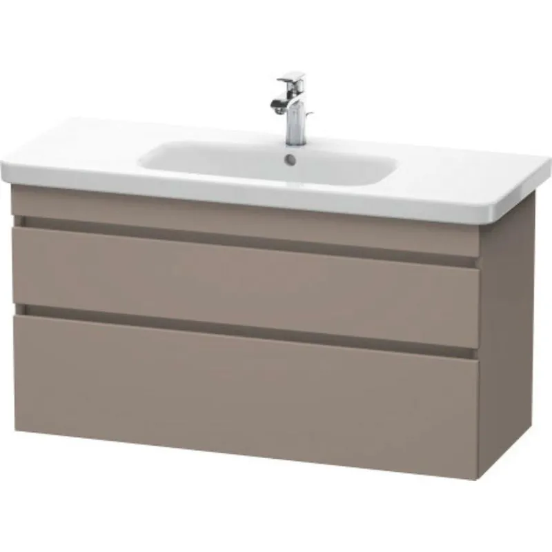 Duravit DuraStyle 44" x 24" x 18" Two Drawer Wall-Mount Vanity Unit in Basalt (DS649504343) No Minimum Order