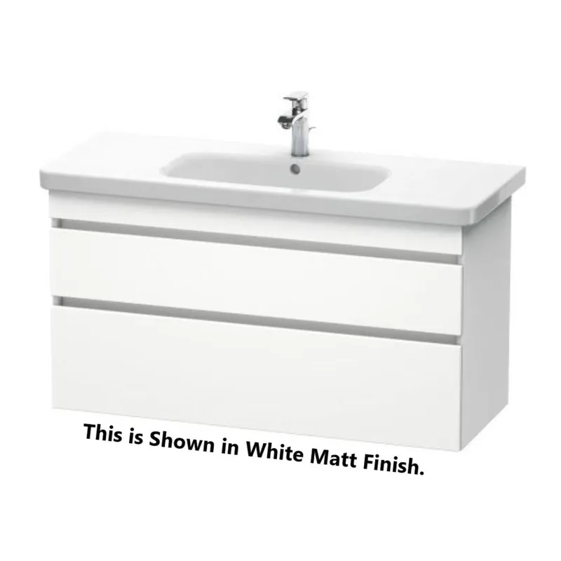 Duravit DuraStyle 44" x 24" x 18" Two Drawer Wall-Mount Vanity Unit in Silver Pine and White (DS649503118) Free Shipping
