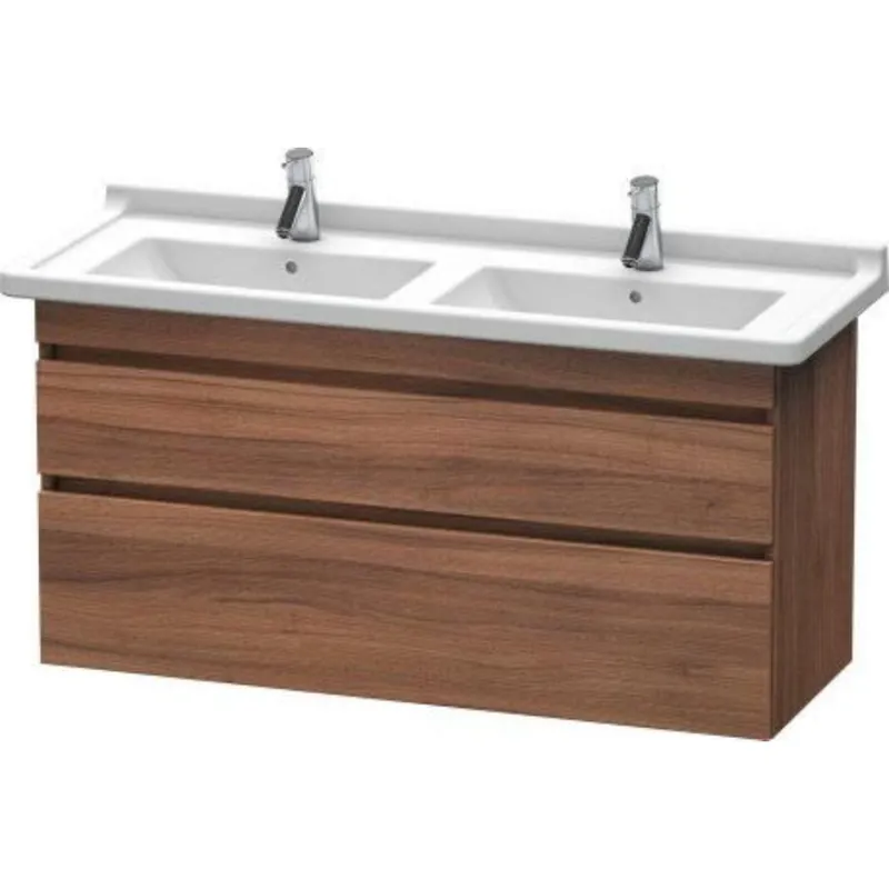 Duravit DuraStyle 47" x 24" x 18" Two Drawer Wall-Mount Vanity Unit in Natural Walnut (DS649007979) Free Returns