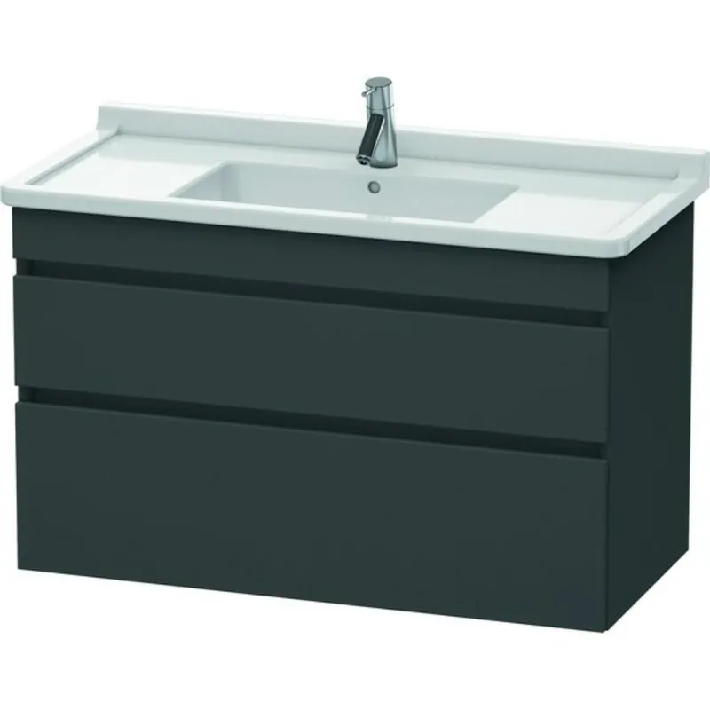 Exclusive Offer Duravit DuraStyle 39" x 24" x 18" Two Drawer Wall-Mount Vanity Unit in Graphite (DS648904949)