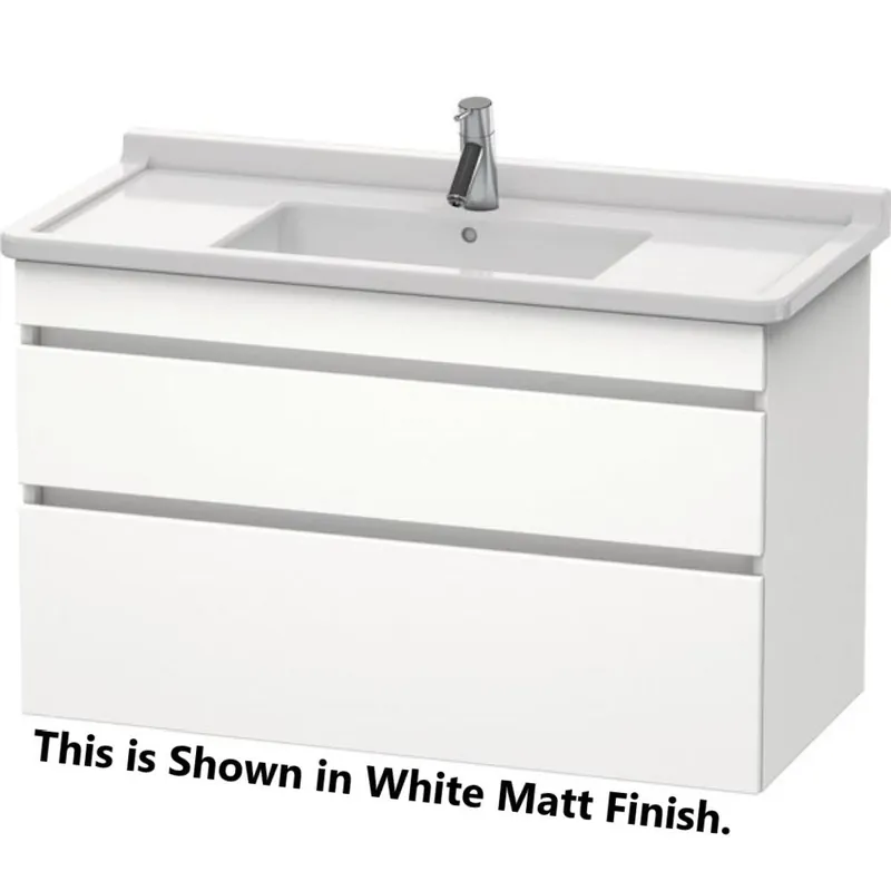 Duravit DuraStyle 39" x 24" x 18" Two Drawer Wall-Mount Vanity Unit in Oak Black and White (DS648901618) Low Price