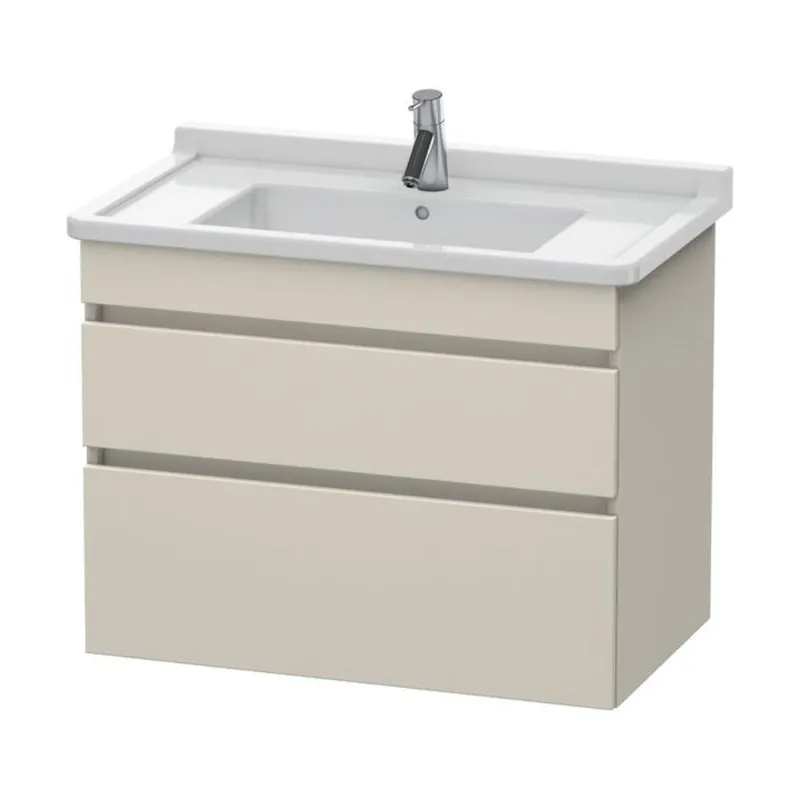 Don’t Miss Out Duravit DuraStyle 31" x 24" x 18" Two Drawer Wall-Mount Vanity Unit in Taupe (DS648809191)