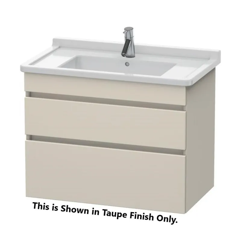 Time-Limited Duravit DuraStyle 31" x 24" x 18" Two Drawer Wall-Mount Vanity Unit in Taupe and Basalt (DS648809143)
