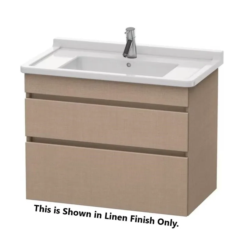 Duravit DuraStyle 31" x 24" x 18" Two Drawer Wall-Mount Vanity Unit in Linen and White (DS648807518) Seasonal Sale