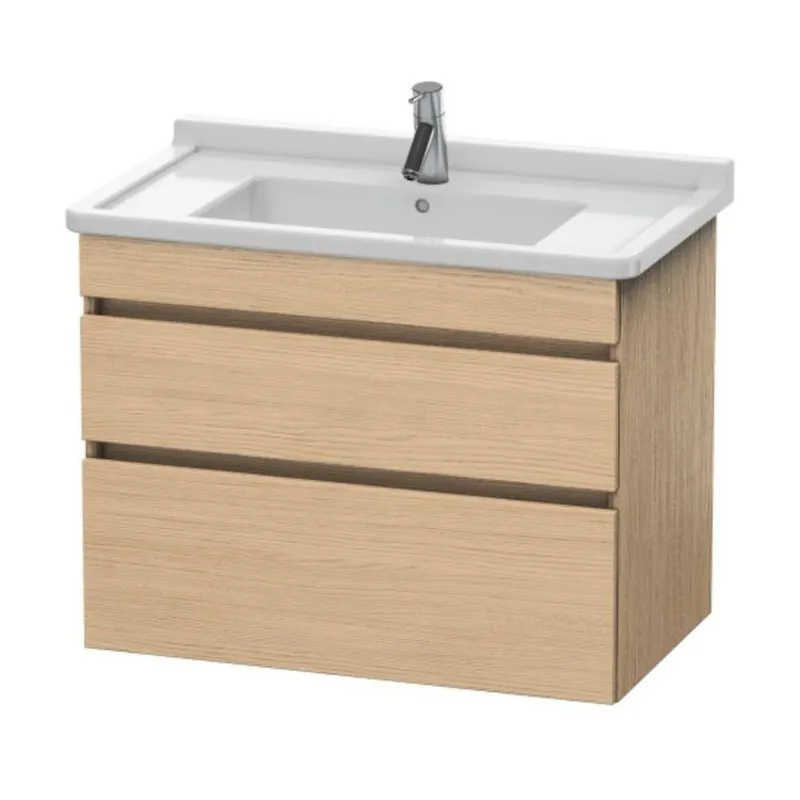 Reduced Price Duravit DuraStyle 31" x 24" x 18" Two Drawer Wall-Mount Vanity Unit in Natural Oak (DS648803030)