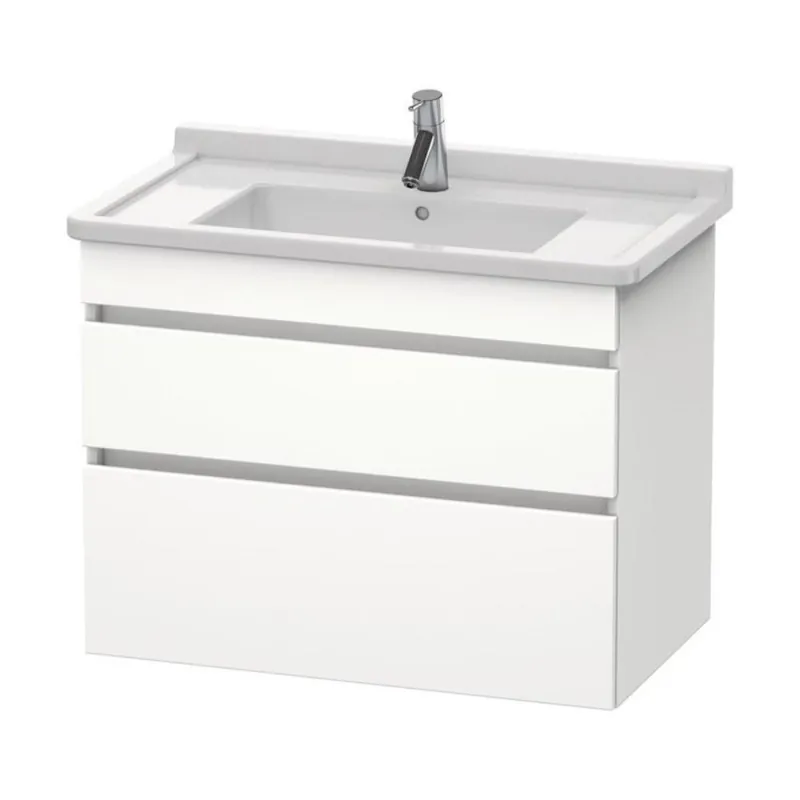 Genuine Duravit DuraStyle 31" x 24" x 18" Two Drawer Wall-Mount Vanity Unit in White Matt (DS648801818)