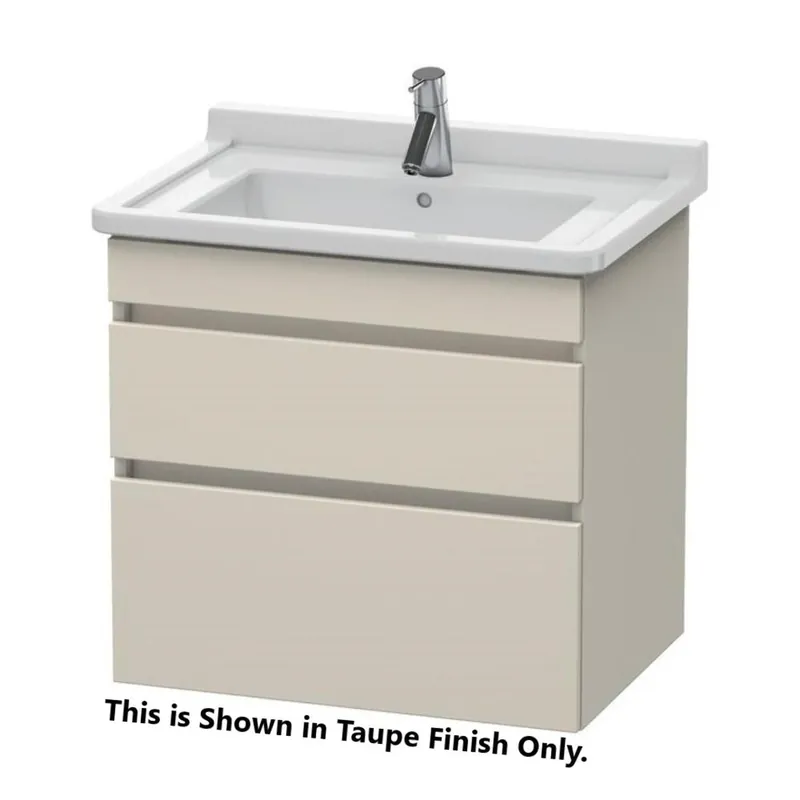 Wholesale Duravit DuraStyle 26" x 24" x 18" Two Drawer Wall-Mount Vanity Unit in Taupe and Basalt (DS648709143)