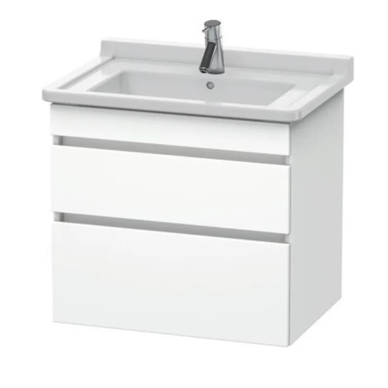Duravit DuraStyle 26" x 24" x 18" Two Drawer Wall-Mount Vanity Unit in White Matt (DS648701818) Cheap