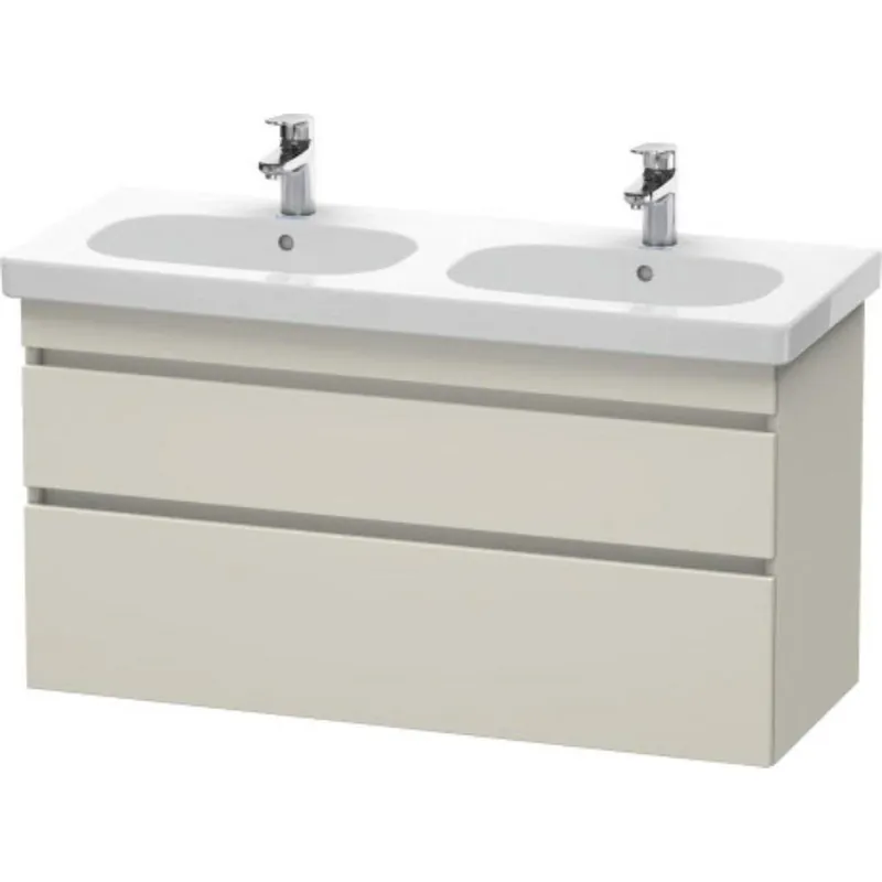 Duravit DuraStyle 45" x 24" x 18" Two Drawer Wall-Mount Vanity Unit in Taupe (DS648609191) Hassle-Free Returns