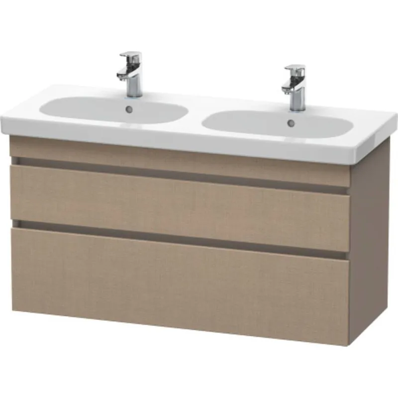 Duravit DuraStyle 45" x 24" x 18" Two Drawer Wall-Mount Vanity Unit in Linen and Basalt (DS648607543) Best Choice