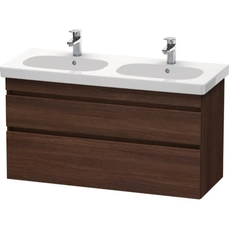 Duravit DuraStyle 45" x 24" x 18" Two Drawer Wall-Mount Vanity Unit in Chestnut Dark (DS648605353) New Arrival