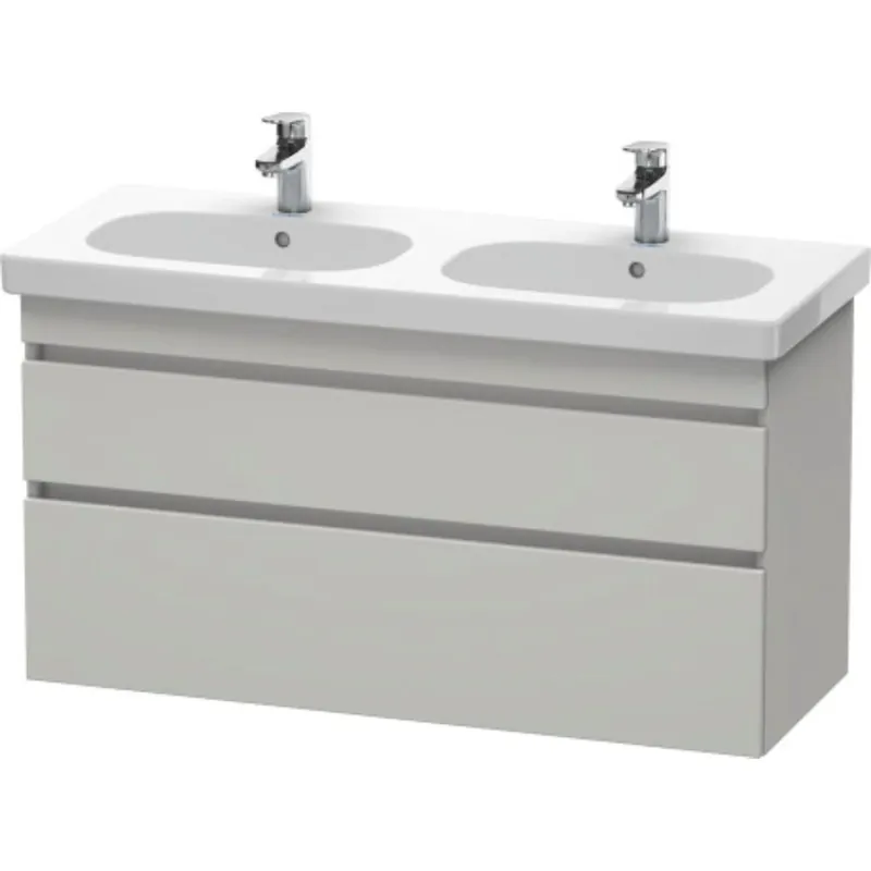 High Quality Duravit DuraStyle 45" x 24" x 18" Two Drawer Wall-Mount Vanity Unit in Concrete Grey Matt (DS648600707)