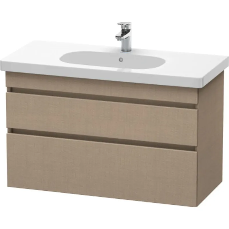 Duravit DuraStyle 39" x 24" x 18" Two Drawer Wall-Mount Vanity Unit in Linen (DS648507575) Free Delivery