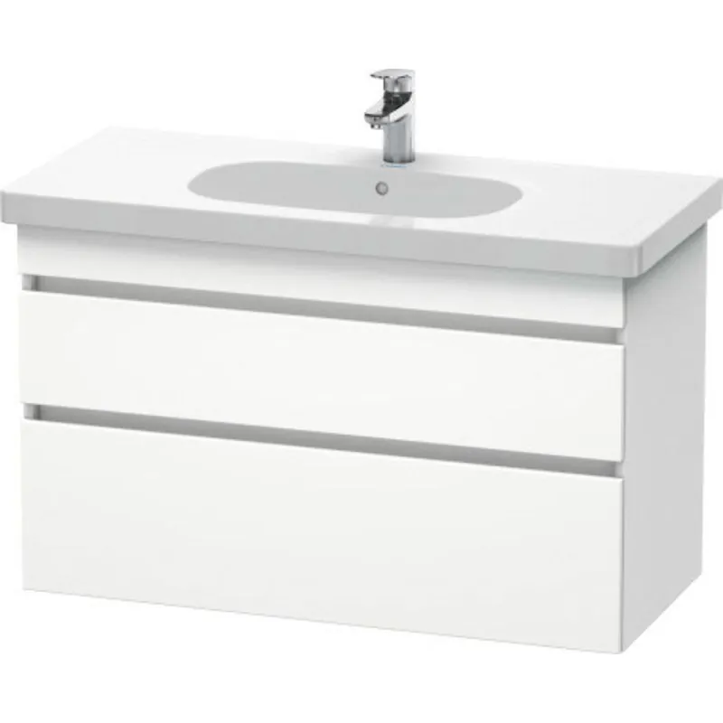 Certified Duravit DuraStyle 39" x 24" x 18" Two Drawer Wall-Mount Vanity Unit in White Matt (DS648501818)