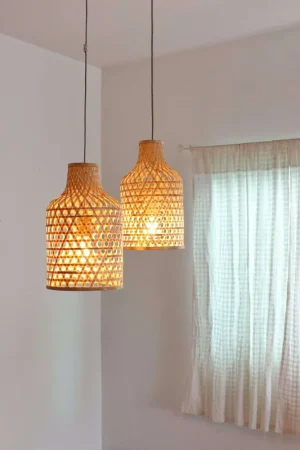 Weekend Sale Ka Nok Jun - Bamboo Small Pendant Light By Thaihome