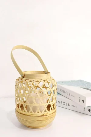 High Quality Kem Ma Nut - Bamboo Lantern (15-18 Cm) By Thaihome