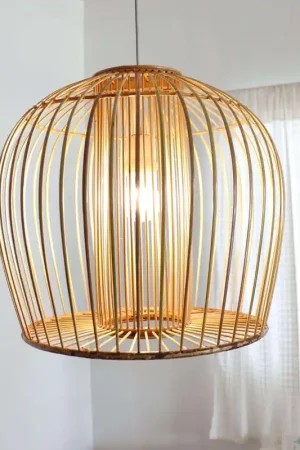 Boonta - Bamboo Pendant Light Shade (10- 15 Inches) By Thaihome Top Pick