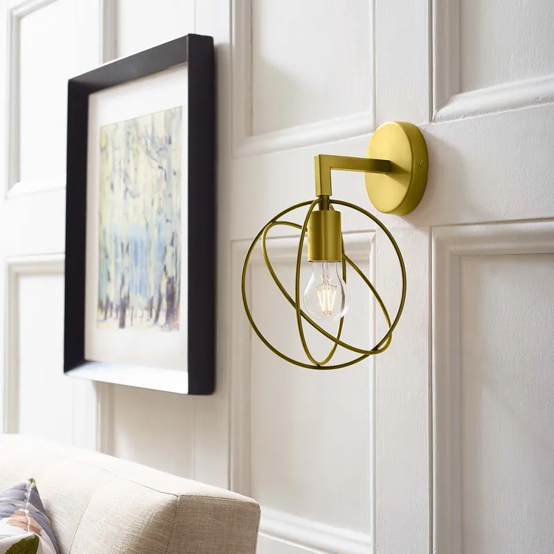 Perimeter Brass Wall Sconce Light Fixture By Modway - EEI-2915 Order Now