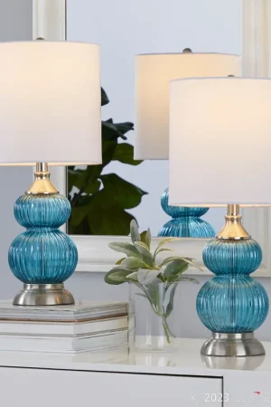 Affordable Belle 20" Glass Accent Lamp - Set of 2 By LumiSource - GTG21-BELLE BUB