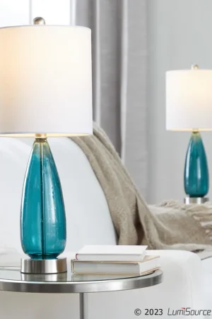 Bottega 22" Glass Accent Lamp - Set of 2 By LumiSource - GTG22-BTTGA B Markdown