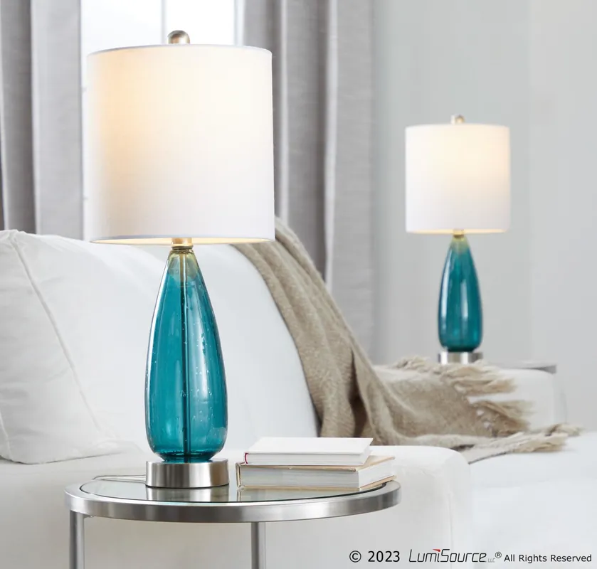 Bottega 22" Glass Accent Lamp - Set of 2 By LumiSource - GTG22-BTTGA B Markdown