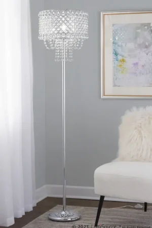 Droplets 60" Metal Floor Lamp By LumiSource - GFS60-DRPLTS CHRCL Latest
