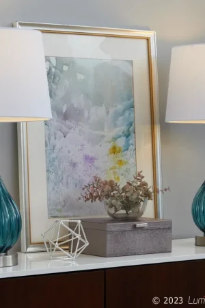 Jenny 27" Glass Table Lamp - Set of 2 By LumiSource - GTG27-JENNY BUBN One Day Deal