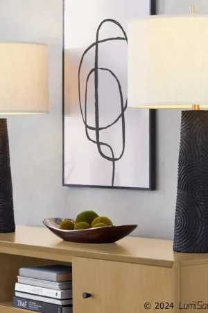 Order Now Kona 31" Polyresin Table Lamp - Set of 2 By LumiSource - GPT31-KONA BK