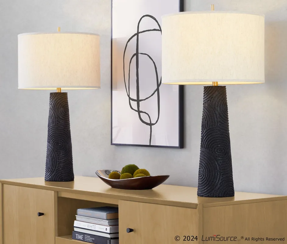 Order Now Kona 31" Polyresin Table Lamp - Set of 2 By LumiSource - GPT31-KONA BK