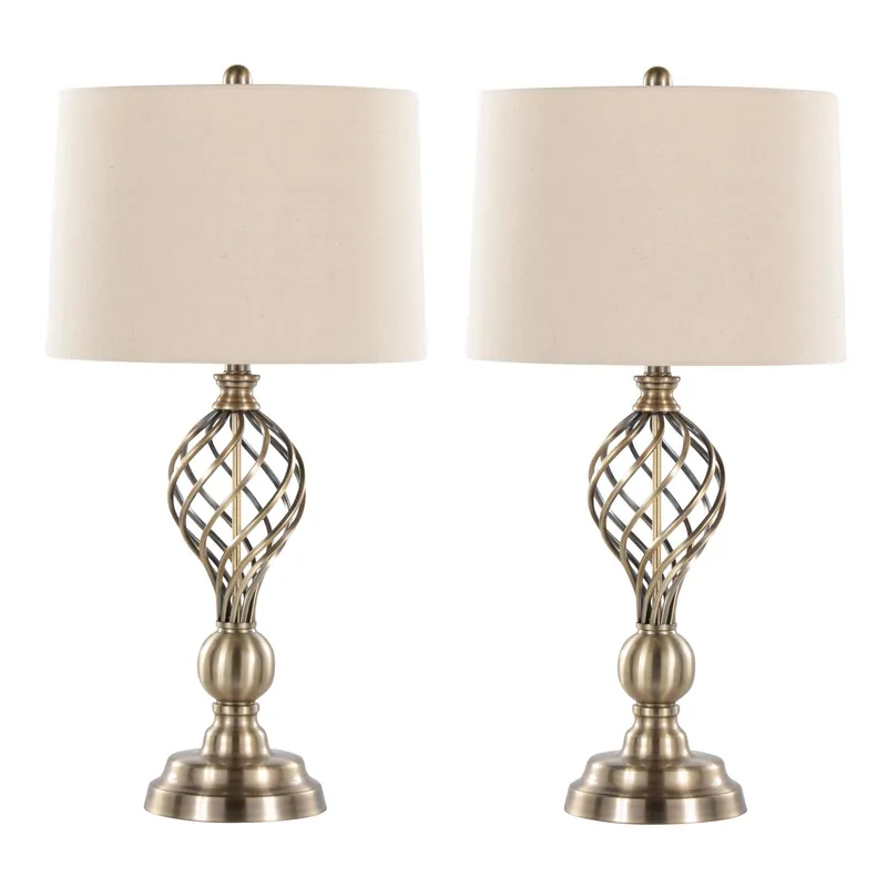 Linx Twist 29" Metal Table Lamp - Set of 2 By LumiSource - GTI29-LINXT Low Price