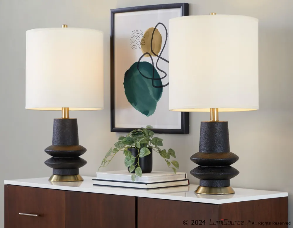 Hot Picks Lloyd 26" Polyresin Table Lamp - Set of 2 By LumiSource - GPT26-LLOYD