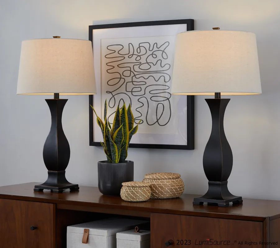 Riley 29" Polyresin Table Lamp - Set of 2 By LumiSource - GTP29-RILEY Holiday Sale