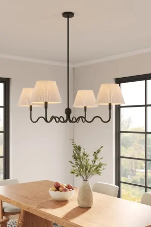 Wave Squiggle 4-Arm Pendant Light by Modway One Day Deal
