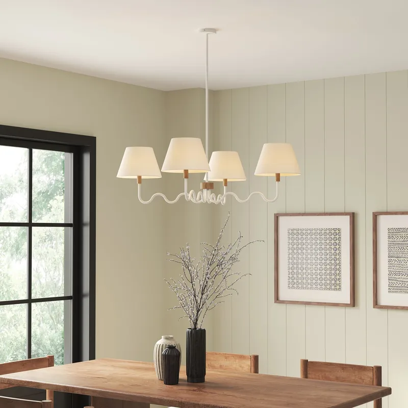 Trending Sunlit Squiggle 4-Arm Pendant Light by Modway