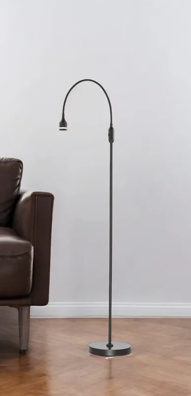 Flash Sale Black LED Arched Floor Lamp With Black Drum By Homeroots